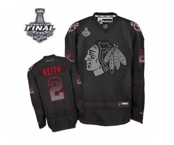 NHL Chicago Blackhawks #2 Duncan Keith Black Accelerator 2015 Stanley Cup Stitched Jerseys