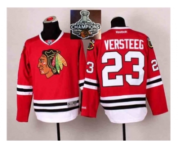 NHL Chicago Blackhawks #23 Kris Versteeg Red 2014 Stadium Series 2014 Stadium Series 2015 Stanley Cup Champions jerseys