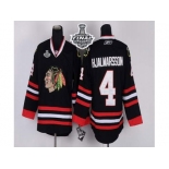 NHL Chicago Blackhawks #4 Nikals Hjalmarsson Black 2015 Stanley Cup Stitched Jerseys