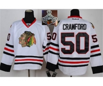 NHL Chicago Blackhawks #50 Crawford White 2015 Stanley Cup Champions jerseys