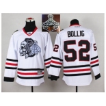 NHL Chicago Blackhawks #52 Brandon BOLLIG White(White Skull) 2014 Stadium Series 2015 Stanley Cup Champions jerseys