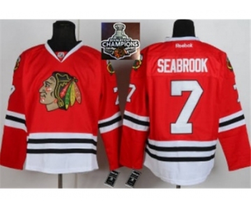NHL Chicago Blackhawks #7 Chelios Red 2015 Stanley Cup Champions jerseys