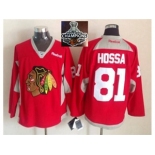 NHL Chicago Blackhawks #81 Marian Hossa Red Practice 2015 Stanley Cup Champions jerseys