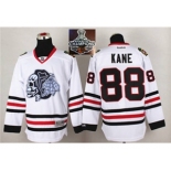 NHL Chicago Blackhawks #88 Patrick Kane White(White Skull) 2014 Stadium Series 2015 Stanley Cup Champions jerseys