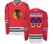 Reebok Chicago Blackhawks #00 Clark Griswold Authentic Red USA Flag Fashion NHL Jersey