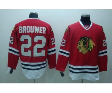 nhl chicago blackhawks #22 brouwer red