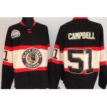 nhl chicago blackhawks #51 campbell black [winter classic]