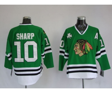nhl jerseys chicago blackhawks #10 patrick sharp green