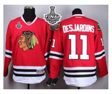 nhl jerseys chicago blackhawks #11 desjardins red[desjardins][2015 stanley cup]