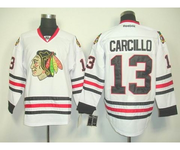 nhl jerseys chicago blackhawks #13 carcillo white