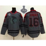 nhl jerseys chicago blackhawks #16 kruger grey[2015 stanley cup][kruger]