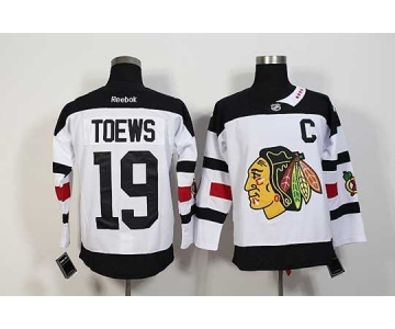 nhl jerseys chicago blackhawks #19 toews white[patch c][2016 stadium]