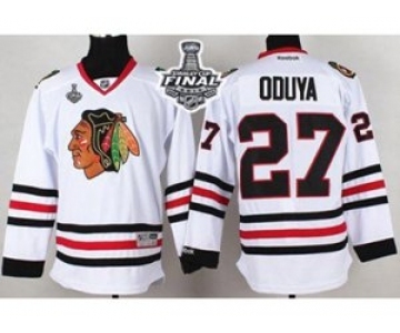 nhl jerseys chicago blackhawks #27 oduya white[2015 stanley cup][oduya]