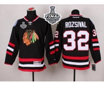 nhl jerseys chicago blackhawks #32 rozsival balck 2014 Stadium Series[2015 stanley cup][rozsival]