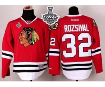 nhl jerseys chicago blackhawks #32 rozsival red[2015 stanley cup][rozsival