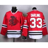 nhl jerseys chicago blackhawks #33 darling red[darling][the skeleton head]