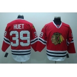 nhl jerseys chicago blackhawks #39 huet red