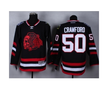 nhl jerseys chicago blackhawks #50 crawford black [2014 new]