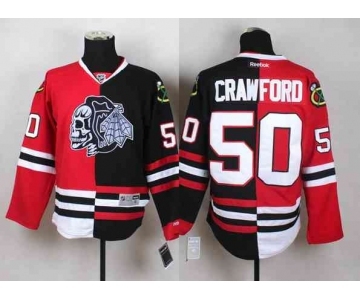 nhl jerseys chicago blackhawks #50 crawford black-red-1[split][the skeleton head]