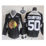 nhl jerseys chicago blackhawks #50 crawford black[new][2015 stanley cup]