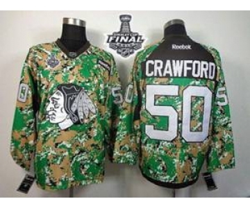 nhl jerseys chicago blackhawks #50 crawford camo[2015 stanley cup]