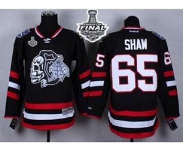 nhl jerseys chicago blackhawks #65 shaw black 2014 Stadium Series [2015 stanley cup]