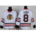 nhl jerseys chicago blackhawks #8 leddy white