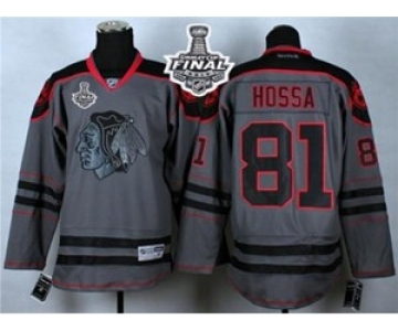 nhl jerseys chicago blackhawks #81 hossa grey[2015 stanley cup]
