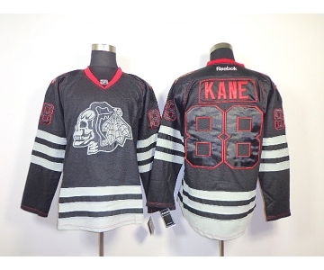 nhl jerseys chicago blackhawks #88 kane black ice[the skeleton head]