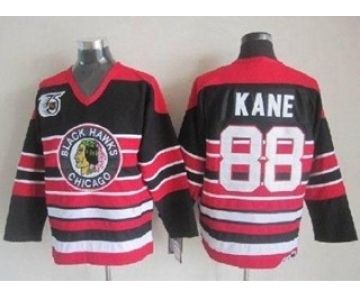 nhl jerseys chicago blackhawks #88 kane black-red[75th]