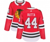 Women Adidas Chicago Blackhawks #44 Jan Rutta Authentic Red Home NHL Jersey