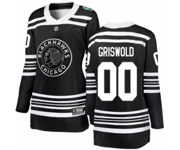 Women's Chicago Blackhawks #00 Clark Griswold Black 2019 Winter Classic Fanatics Branded Breakaway NHL Jersey