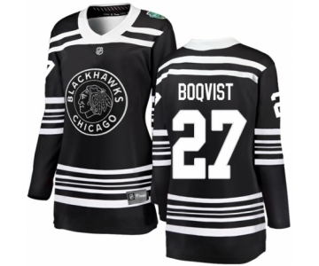 Women's Chicago Blackhawks #27 Adam Boqvist Black 2019 Winter Classic Fanatics Branded Breakaway NHL Jersey