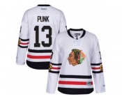 Women's Reebok Chicago Blackhawks #13 CM Punk Authentic White 2017 Winter Classic NHL Jersey