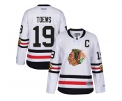 Women's Reebok Chicago Blackhawks #19 Jonathan 2017 Winter Classic Toews White Stitched NHL Jersey