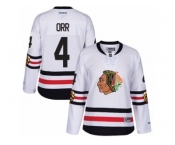 Women's Reebok Chicago Blackhawks #4 Bobby Orr Authentic White 2017 Winter Classic NHL Jersey