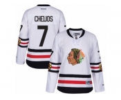 Women's Reebok Chicago Blackhawks #7 Chris Chelios Authentic White 2017 Winter Classic NHL Jersey