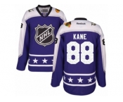 Women's Reebok Chicago Blackhawks #88 Patrick Kane Authentic Purple Central Division 2017 All-Star NHL Jersey