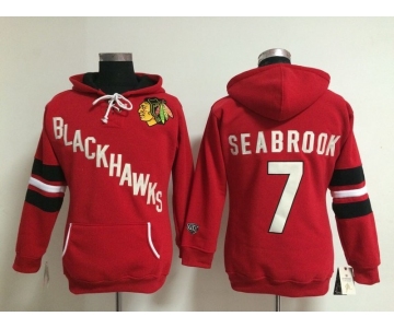 women nhl jerseys chicago blackhawks #7 seabrook red[pullover hooded sweatshirt]