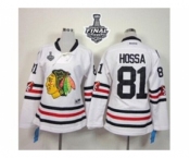 women nhl jerseys chicago blackhawks #81 hossa white[2015 winter classic][2015 stanley cup]