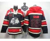 NHL Chicago Blackhawks #65 Andrew Shaw Black Sawyer Hooded Sweatshirt 2015 Stanley Cup Jerseys