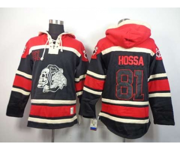 nhl jerseys chicago blackhawks #81 hossa red-black[pullover hooded sweatshirt][the skeleton head]
