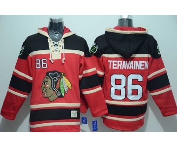 nhl jerseys chicago blackhawks #86 teravainen red[pullover hooded sweatshirt]