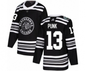 Youth Adidas Chicago Blackhawks #13 CM Punk Authentic Black 2019 Winter Classic NHL Jersey