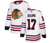 Youth Adidas Chicago Blackhawks #17 Lance Bouma Authentic White Away NHL Jersey