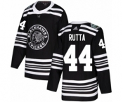Youth Adidas Chicago Blackhawks #44 Jan Rutta Authentic Black 2019 Winter Classic NHL Jersey