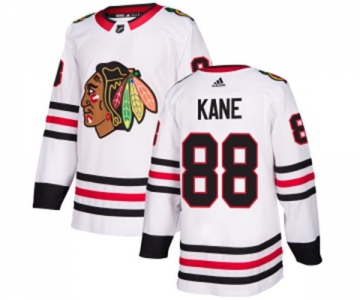 Youth Adidas Chicago Blackhawks #88 Patrick Kane Authentic White Away NHL Jersey
