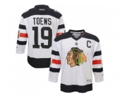 Youth Chicago Blackhawks #19 Jonathan Toews White 2016 Stadium Series Stitched NHL Jersey