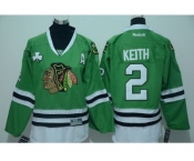 Youth Chicago Blackhawks #2 Duncan Keith Green Stitched NHL Jersey