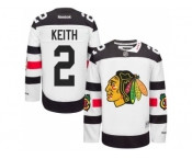 Youth Chicago Blackhawks #2 Duncan Keith White 2016 Stadium Series Stitched NHL Jersey